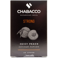 Смесь Chabacco 50 гр Strong Сочный Персик Juicy Peach (кальянная без табака)