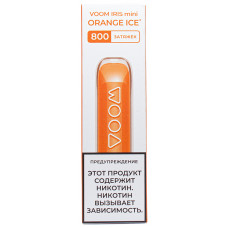 Вейп VOOM Iris Mini 800 тяг Ледяной Апельсин Одноразовый 350 mAh