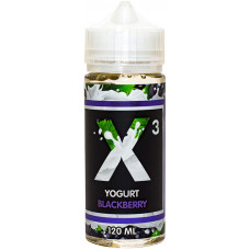 Жидкость X-3 Yoghurt 120 мл Blackberry 3 мг/мл