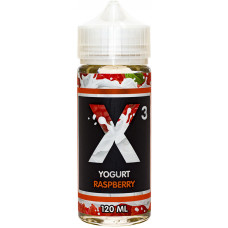 Жидкость X-3 Yoghurt 120 мл Raspberry 3 мг/мл