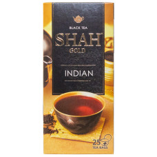 Чай ШАХ Голд Индийский Черный уп 25 пак по 2 гр
