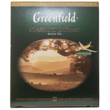Чай Greenfield Классик Брекфаст Черный уп 100 пак по 2 гр