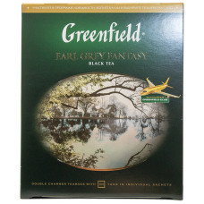 Чай Greenfield Эрл Грей Фэнтази Черный уп 100 пак по 2 гр