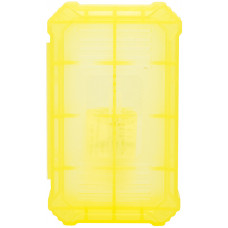 Кейс для хранения 2-х аккумуляторов 18650 желтый (Basen)