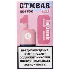 Вейп GTM Bar Migo 5000 Pink Lemonade Розовый Лимонад Одноразовый GTMBar