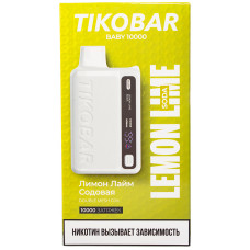Вейп Tikobar Baby 10000 Lemon Lime Soda Лимон Лайм содовая Одноразовый