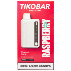 Вейп Tikobar Baby 10000 Raspberry Mint Малина Мята Одноразовый