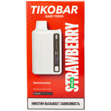 Вейп Tikobar Baby 10000 Wild Strawberry Земляника Одноразовый