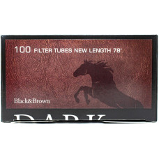 Гильзы сигаретные Dark Horse Black Brown с фильтром 100 шт