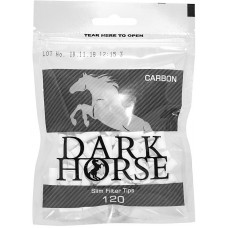 Фильтры для самокруток Dark Horse Slim Carbon 6 мм 120 шт