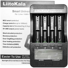 Зарядное устройство LiitoKala Lii-500 12V 4x + автомобильный адаптер (для всех типов аккумуляторов)
