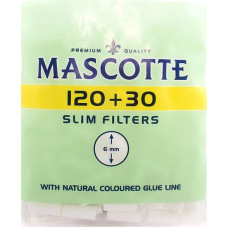 Фильтры для самокруток MASCOTTE Slim Filters 6 мм 120+30 шт