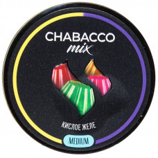Смесь Chabacco Mix 25 гр Medium Кислое Желе Sour jelly (кальянная без табака)