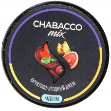 Смесь Chabacco Mix 25 гр Medium Фруктово ягодный Джем Pink jam (кальянная без табака)