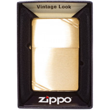 Зажигалка Zippo 240 Vintage BR Fin Brass Бензиновая
