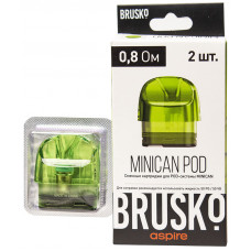 Brusko Minican Pod 3 мл 0.8 Ом Картридж 1 шт Зеленый