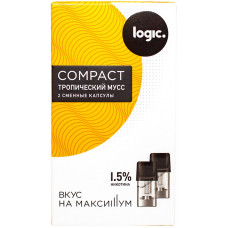 Logic Compact Pods Тропический мусс 1.5% 1.6 мл JTI Картридж Капсулы 2 шт