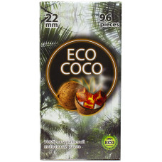 Уголь Eco Coco 96 куб Кокосовый 1кг 22 мм