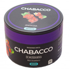 Смесь Chabacco 50 гр Medium Земляника Wild Strawberry (кальянная без табака)