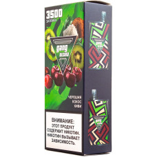 Вейп GANG Boost Ultra 3500 тяг Черешня Кокос Киви Одноразовый