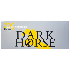 Гильзы сигаретные Dark Horse Extra Long Carbon с фильтром 200 шт