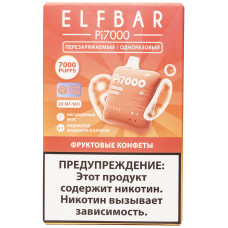 Вейп Elf Bar Pi 7000 тяг Фруктовые Конфеты 20 мг 500 mAh Одноразовый