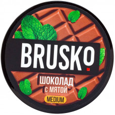 Смесь Brusko 50 гр Medium Шоколад с мятой (кальянная без табака)