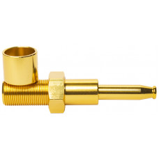 Трубка метал Болт Bolt Gold Золотая L=7 см