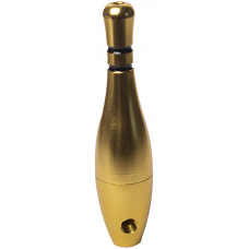 Трубка метал Кегля Gold Золотая L=7.5 см