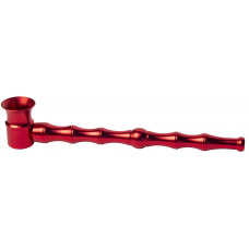 Трубка метал Бамбук Red Красная L=13 см