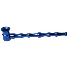 Трубка метал Бамбук Blue Синая L=13 см