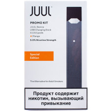 JUUL Kit Графит Набор с картриджами Mango 4 шт 0.7 мл и зарядным устройством