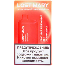 Вейп Lost Mary BM5000 Красный Яблочный Лед Одноразовый