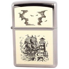 Зажигалка Zippo 359 High Polish Chrome Бензиновая