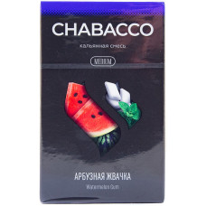 Смесь Chabacco Mix 50 гр Medium Арбузная жвачка Watermelon Gum (кальянная без табака)