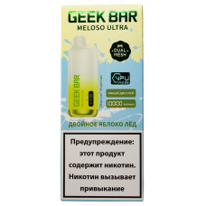 Вейп GeekBar MELOSO Ultra 10000 Двойное Яблоко Лед