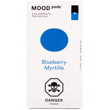 Картриджи MOOD PODS Blueberry 4 шт 0.8 мл 55 мг (совмещается с JUUL)