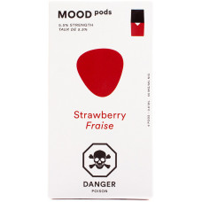 Картриджи MOOD PODS Strawberry 4 шт 0.8 мл 55 мг (совмещается с JUUL)