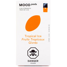 Картриджи MOOD PODS Tropical Ice 4 шт 0.8 мл 55 мг (совмещается с JUUL)
