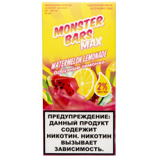 Вейп Monster Bars 6000 тяг Watermelon Lemonade Арбузный Лимонад 500 mAh 12 мл Одноразовый