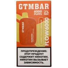 Вейп GTMBAR Flow 6000 Cherry Peach Lemonade Вишня Персик Лимонад Одноразовый GTM Bar