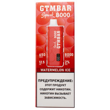 Вейп GTMBar Spark 8000 Watermelon Ice Одноразовый GTM Bar
