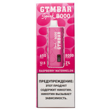 Вейп GTMBar Spark 8000 Raspberry Watermelon Одноразовый GTM Bar