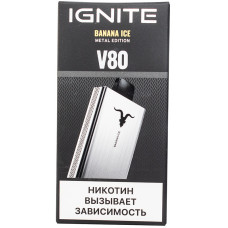 Вейп IGNITE V80 8000 Banana Ice Одноразовый