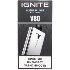 Вейп IGNITE V80 8000 Blueberry Lemon Одноразовый