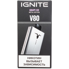 Вейп IGNITE V80 8000 Grape Ice Одноразовый