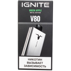 Вейп IGNITE V80 8000 Green Apple Одноразовый