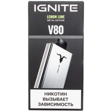 Вейп IGNITE V80 8000 Lemon Lime Одноразовый