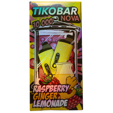 Вейп Tikobar Nova 10000 Raspberry Ginger Lemonade Малиново Имбирный Лимонад Одноразовый GTM Bar