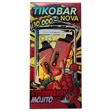 Вейп Tikobar Nova 10000 Strawberry Mojito Клубничный Мохито Одноразовый GTM Bar